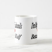 Husband lustig Zitat schwarzen Text Kaffeetasse (Mittel)