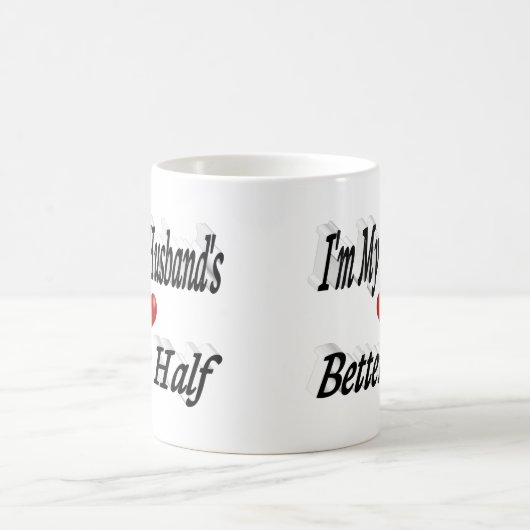 Husband lustig Zitat schwarzen Text Kaffeetasse (Mittel)