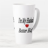 Husband lustig Zitat schwarzen Text Milchtasse (Rechte Ecke)