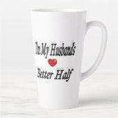 Husband lustig Zitat schwarzen Text Milchtasse (Rechts)