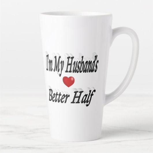 Husband lustig Zitat schwarzen Text Milchtasse (Rechts)