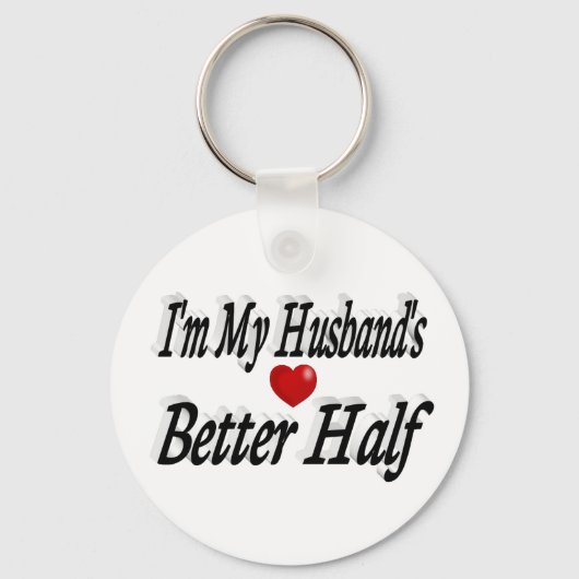 Husband lustig Zitat schwarzen Text Schlüsselanhänger (Vorderseite)