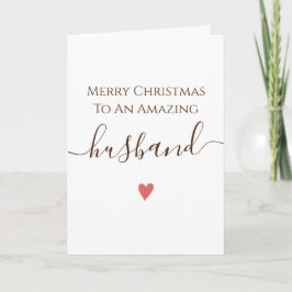 Husband Merry Chirstmas Card Karte