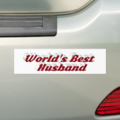 Husband mit bordeauxfarbenem Autoaufkleber (Auf Auto)