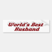 Husband mit bordeauxfarbenem Autoaufkleber (Vorne)