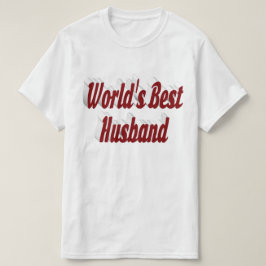 Husband mit bordeauxfarbenem T - Shirt