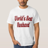 Husband mit bordeauxfarbenem T - Shirt (Vorderseite)