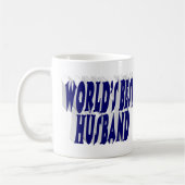 Husband mit dunkelblauem Halbtext Kaffeetasse (Links)