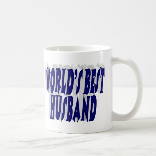 Husband mit dunkelblauem Halbtext Kaffeetasse (Rechts)