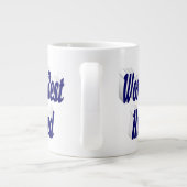 Husband mit dunkelblauer Halbtext-Riesenkaffee-Tas Jumbo-Tasse (Rückseite)