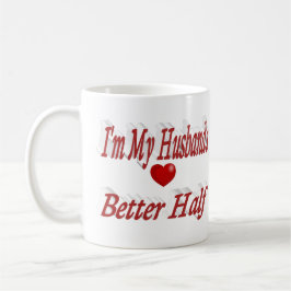 Husband mit lustigem Zitat roter Text Kaffeetasse