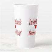 Husband mit lustigem Zitat roter Text Milchtasse (Vorderseite)