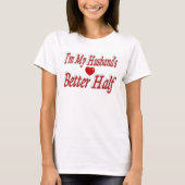 Husband mit lustigem Zitat roter Text T-Shirt (Vorderseite)