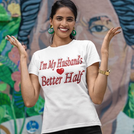 Husband mit lustigem Zitat roter Text T-Shirt