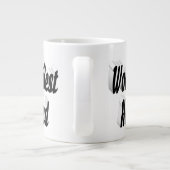 Husband mit schwarzer Halbtext-Riesenkaffee-Tasse Jumbo-Tasse (Rückseite)