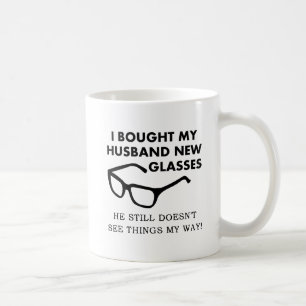 Husband New Glasses Funny Mug Kaffeetasse