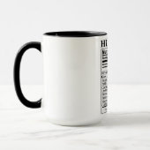 Husband Nutrition Fakten Tasse (Links)