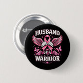 Husband of a Warrior Button (Vorne & Hinten)