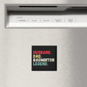 Husband Papa badminton Legende Vintage Retro lusti Magnet (In Situ (Geschirrspüler))