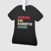 Husband Papa badminton Legende Weihnachtsgebäck Ornament (Vorderseite)