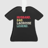 Husband Papa lacrosse Legende Retro schwarz Weihna Ornament (Vorderseite)