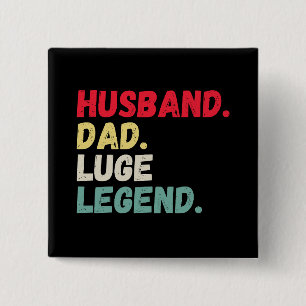Husband Papa lug Legende Wintersport Vintag lustig Button