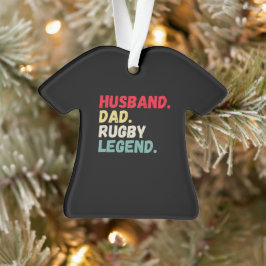 Husband Papa Rugby Legende Sport Weihnachtsschmuck Ornament