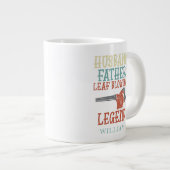 Husband Pater Leaf Blower Legende Personalisiert Jumbo-Tasse (Vorderseite Rechts)