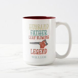 Husband Pater Leaf Blower Legende Personalisiert Zweifarbige Tasse