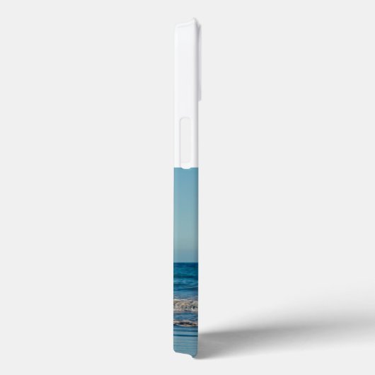 Husband Photo with sea blue text  Case-Mate iPhone Hülle (Rückseite / Rechts)