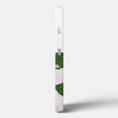 Husband Photo with sea blue text  iPhone Case (Rückseite / Links)