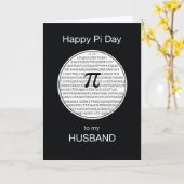 Husband Pi Day Circle Karte (Gelbe Blume)