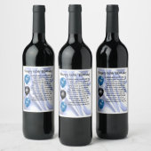 Husband Poem Wine Bottle Label 60. Geburtstag Weinetikett (Flaschen)