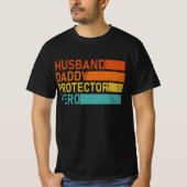Husband Protector Hero Fathers Day for Dad T-Shirt (Vorderseite)