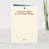 Husband Ruby 40 Jahre Jubiläum blau Karte (Rückseite)