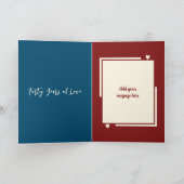 Husband Ruby 40 Jahre Jubiläum blau Karte (Innenseite)