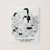 Husband sagt: "Einfache Zuhause-Kochen kann man ni Puzzle (Vertikal)