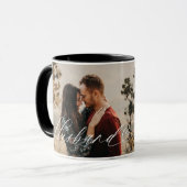 Husband Script Heart Dankbarkeit jeden Augenblick Tasse (Vorderseite Links)