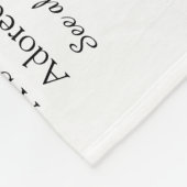 Husband Script Red Liebe Heart Definition Fleecedecke (Ecke)