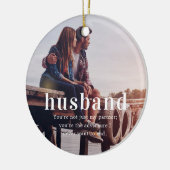 Husband | Sentimental Foto Keepake Weihnachten Keramik Ornament (Links)