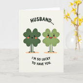 Husband So Lucky Love Card Karte (Gelbe Blume)