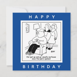 Husband steht auf und geht, wenn Pub den Cartoon ö Karte