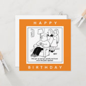 Husband steht auf und geht, wenn Pub den Cartoon ö Karte (Vorderseite/Rückseite Beispiel)