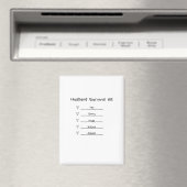 Husband Survival Kit niedlich Magnet (In Situ (Geschirrspüler))