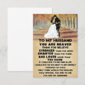 Husband To My Husband You Are Sunshine RSVP Karte (Vorne/Hinten)