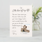 Husband valentines day cards karte (Stehend Vorderseite)