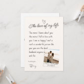 Husband valentines day cards karte (Vorderseite/Rückseite Beispiel)