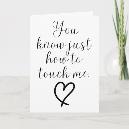 Husband valentines day cards karte (Vorderseite)