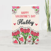 Husband valentines day cards karte (Vorderseite)
