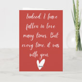 Husband valentines day cards karte (Rückseite)